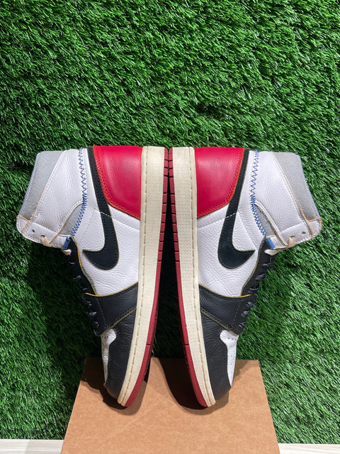 Jordan 1 Retro High Union Los Angeles Black Toe Sz 10.5M