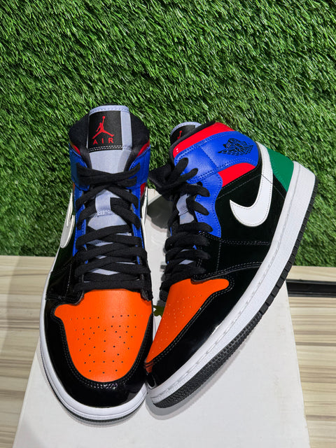 Jordan 1 Mid Multi Patent (Women's) Sz 11.5W/10M