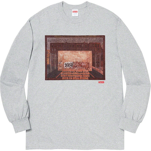 Supreme Heather Grey Martin Wong Attorney Street L/S Tee