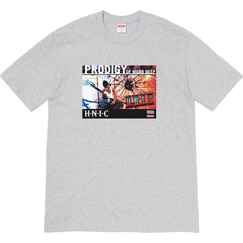 SUPREME HNIC Tee Heather Grey Sz S