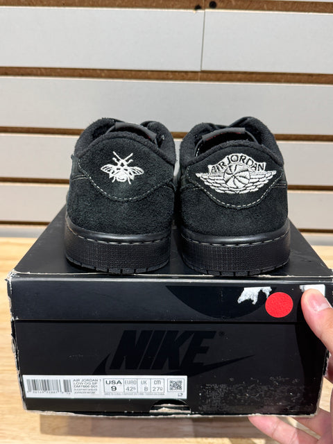Jordan 1 Retro Low OG SP Travis Scott Black Phantom Sz 9M