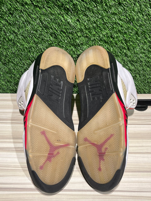 Jordan 5 Retro Fire Red Silver Tongue (2020) Sz 13