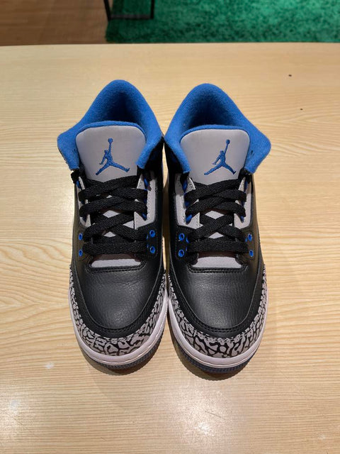 Jordan 3 Retro Sport Blue (GS) Sz 5.5Y/7W