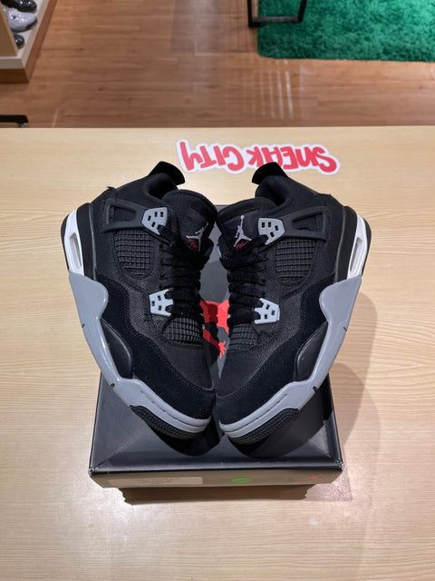 Jordan 4 Retro Black Canvas (GS)