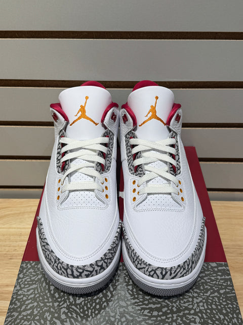 Jordan 3 Retro Cardinal Red Sz 11.5M