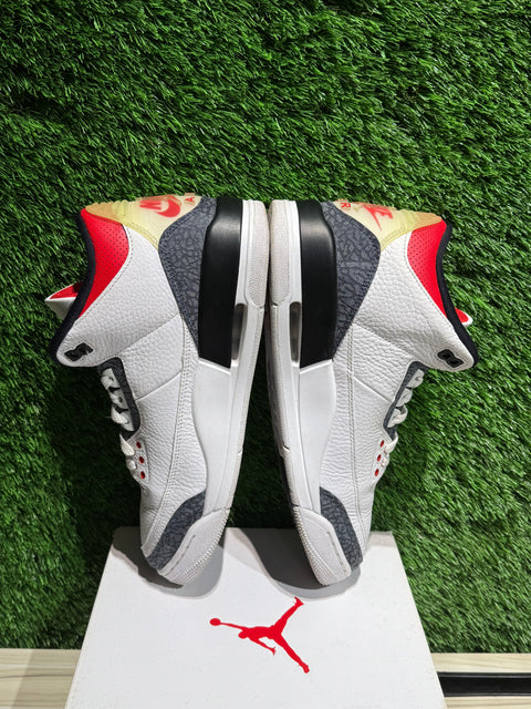 Jordan 3 Retro SE Fire Red Denim (2020) Sz 10M