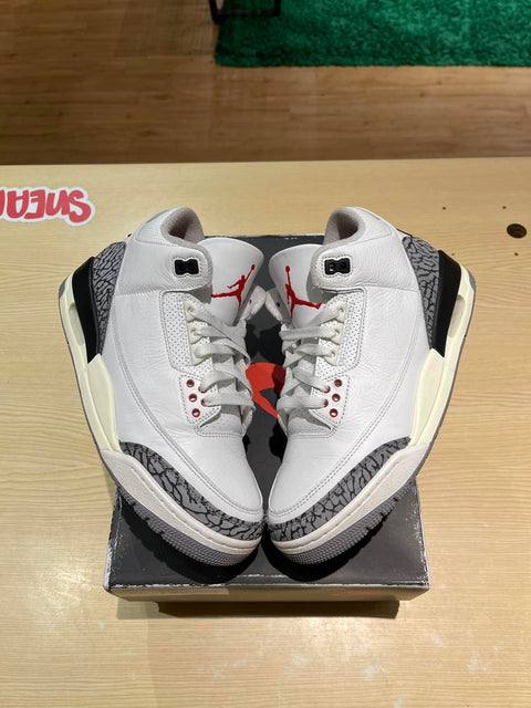 Jordan 3 Retro White Cement Reimagined Sz 8.5