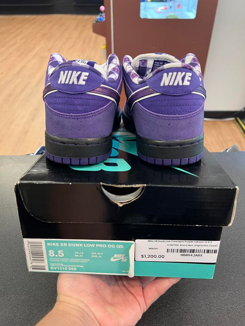 Nike SB Dunk Low Concepts Purple Lobster Sz 8.5