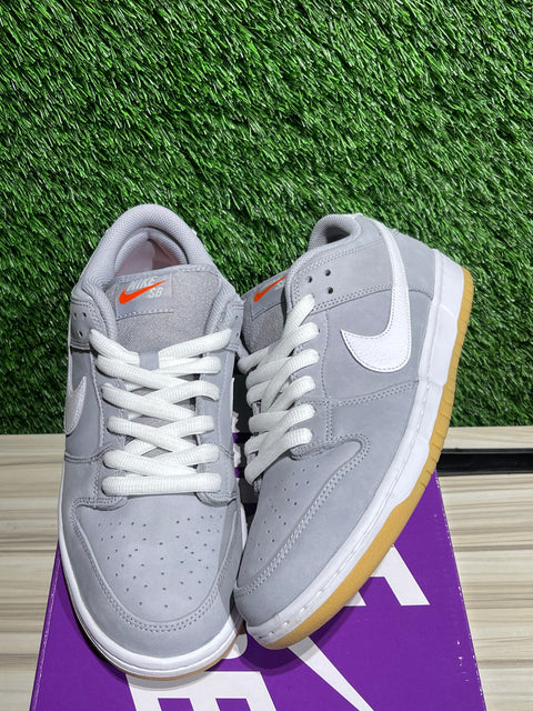 Nike SB Dunk Low Pro ISO Orange Label Wolf Grey Gum Sz 10.5M
