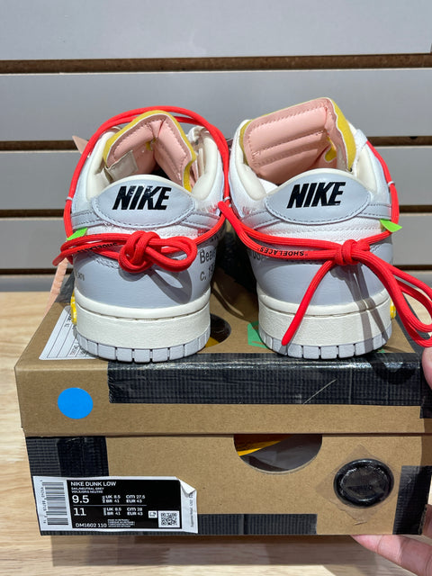 Nike Dunk Low Off-White Lot 6 Sz 9.5