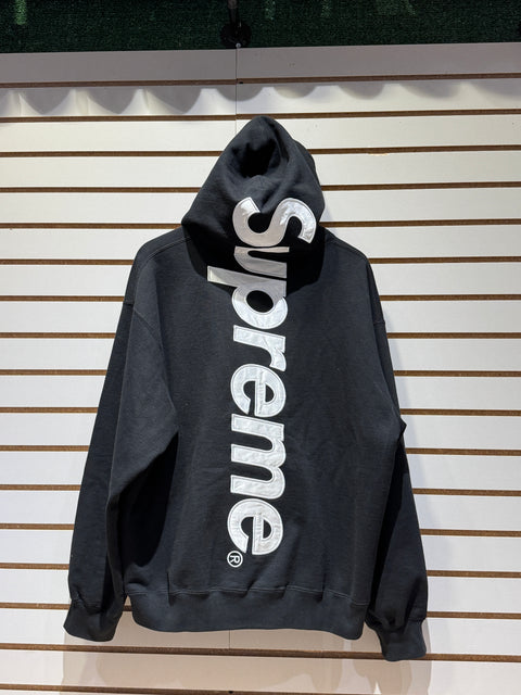 Supreme Satin Applique Hooded Sweatshirt (FW24) Sz L