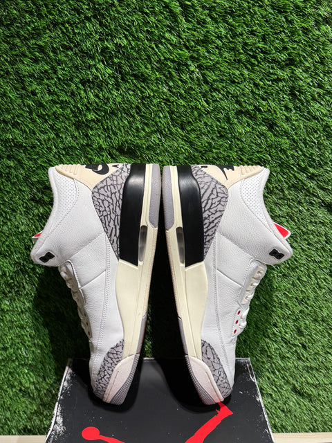 Jordan 3 Retro White Cement Reimagined Sz 13