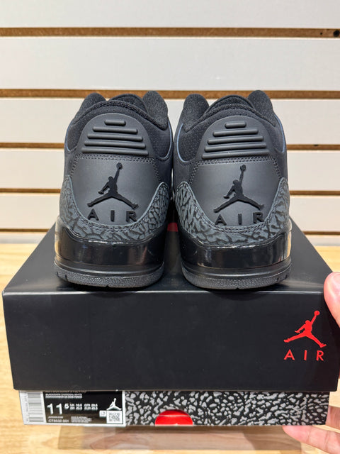 Jordan 3 Retro Black Cat (2025) Sz 11.5