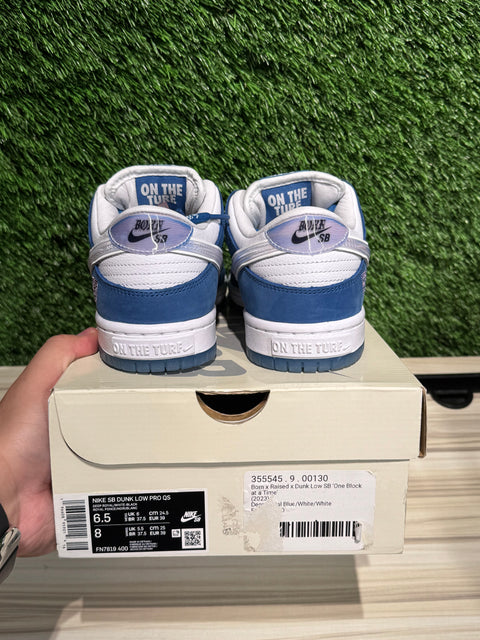 Nike SB Dunk Low Born X Raised One Block At A Time Sz 6.5M