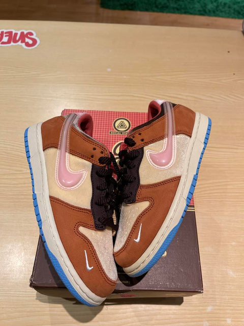 Nike Dunk Low Social Status Free Lunch Chocolate Milk (PS) Sz 2.5Y