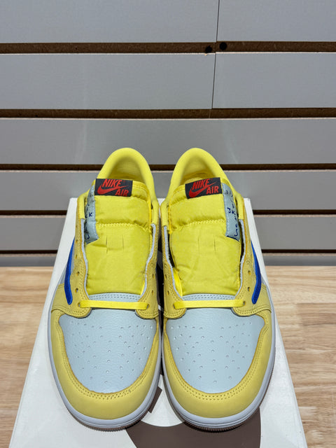 Jordan 1 Retro Low OG SP Travis Scott Canary (Women's) Sz 10.5