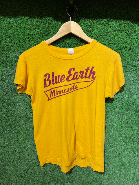True Vintage 70s Single Stitch Blue Earth Minnesota Womens Tee