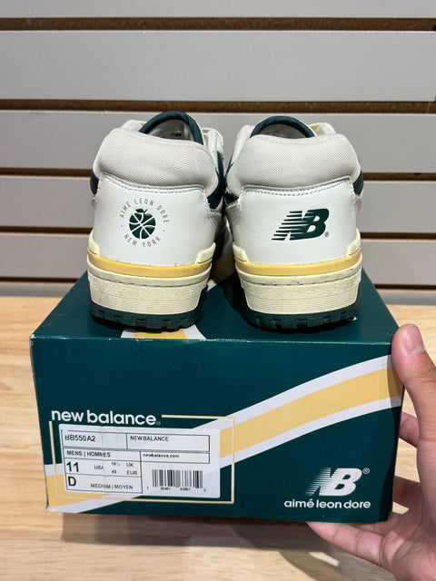 New Balance 550 Aime Leon Dore Natural Green Sz 11