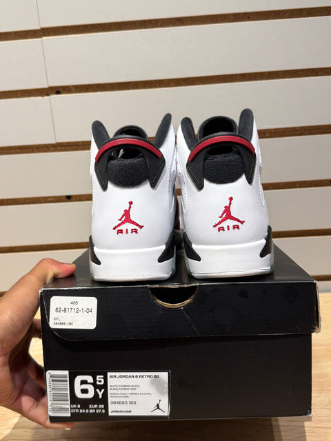 Jordan 6 Retro Carmine (2014) (GS) Sz 6.5Y