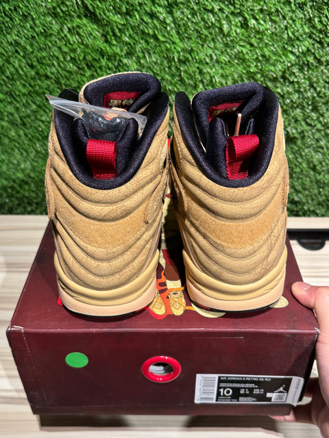 Jordan 8 Retro SE Rui Hachimura Black Samurai Sz 10M