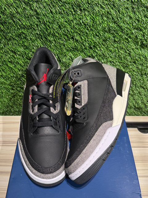 Jordan 3 Retro Levi’s Black Sz 11.5