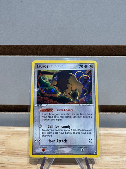 Tauros #12/100 - Pokemon EX Crystal Guardians (CG)(Holofoil)
