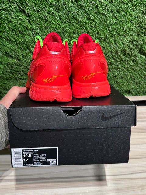 Nike Kobe 6 Protro Reverse Grinch Sz 10.5