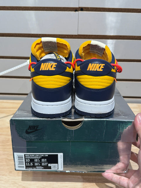 Nike Dunk Low Off-White University Gold Sz 10