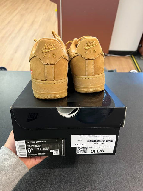 Nike Air Force 1 Low SP Supreme Wheat Sz 6.5