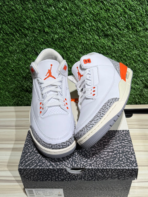 Jordan 3 Retro Georgia Peach (Women's) Sz 9.5M/11W