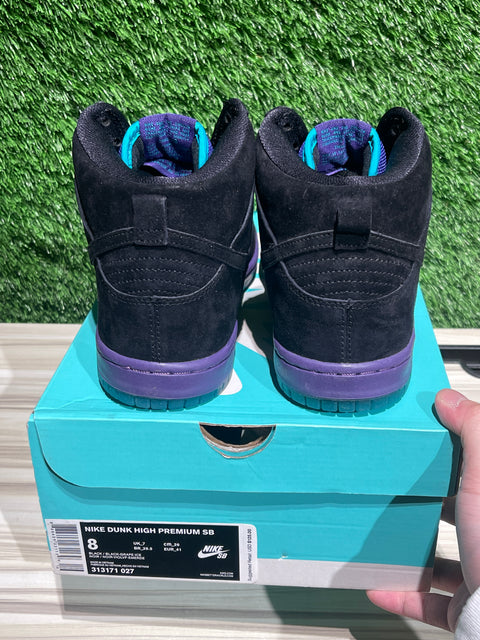 Nike SB Dunk High Black Grape z 8M