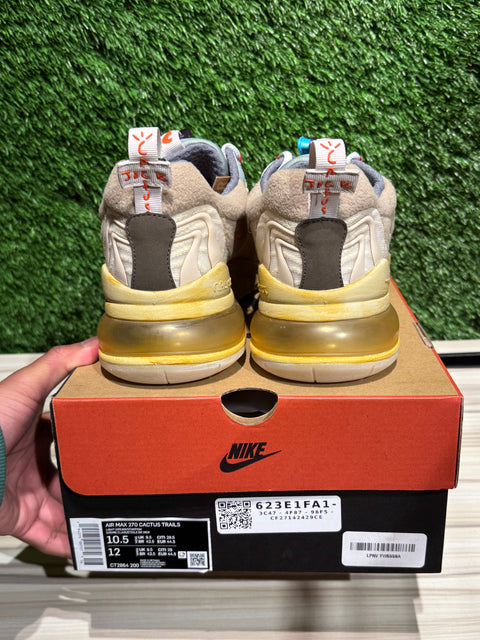 Nike Air Max 270 React ENG Travis Scott Cactus Trails Sz 10.5
