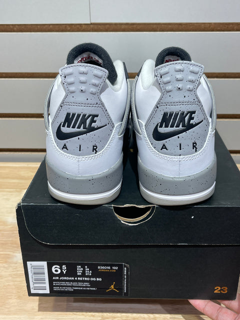 Jordan 4 Retro White Cement (2016) (GS) Sz 6.5Y