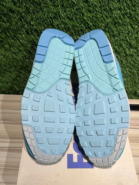 Nike Air Max 1 Puerto Rico Blue Gale Sz 11.5