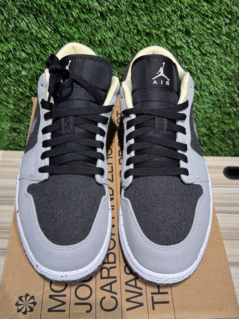 Jordan 1 Low SE Crater Black Grey Sz 11.5