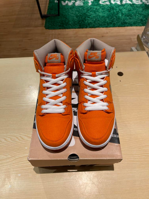 Nike SB Dunk High Urban Orange Bamboo Sz 9.5M