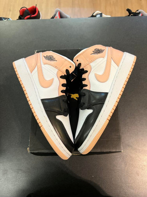 Jordan 1 Mid Arctic Orange Black Toe (GS) Sz 5Y