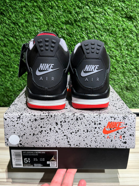 Jordan 4 Retro Bred Reimagined (GS) Sz 5.5Y