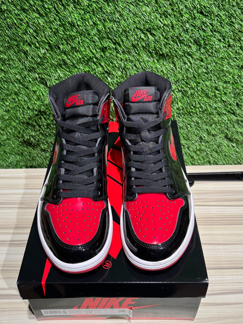 Jordan 1 Retro High OG Patent Bred Sz 10M