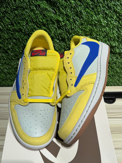 Jordan 1 Retro Low OG SP Travis Scott Canary (Women's) Sz 6.5