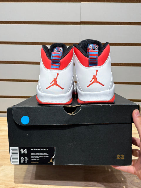 Jordan 10 Retro Chicago Flag Sz 14