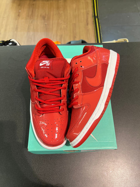 Nike SB Dunk Low Red Patent Leather