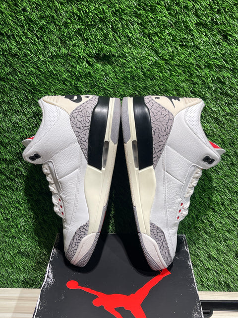 Jordan 3 Retro White Cement Reimagined Sz 9