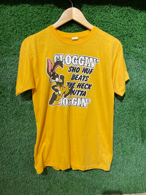 1983 True Vintage 70s Single Stitch The Clogging Factory Tee Sz L