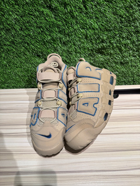 Nike Air More Uptempo 96 Limestone Valerian Blue Sz 9.5