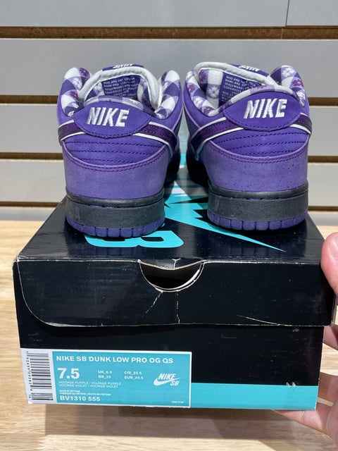 Nike SB Dunk Low Concepts Purple Lobster Sz 7.5