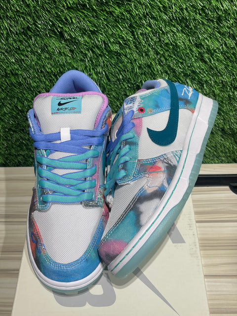 Nike SB Dunk Low Futura Laboratories Bleached Aqua Sz 8.5