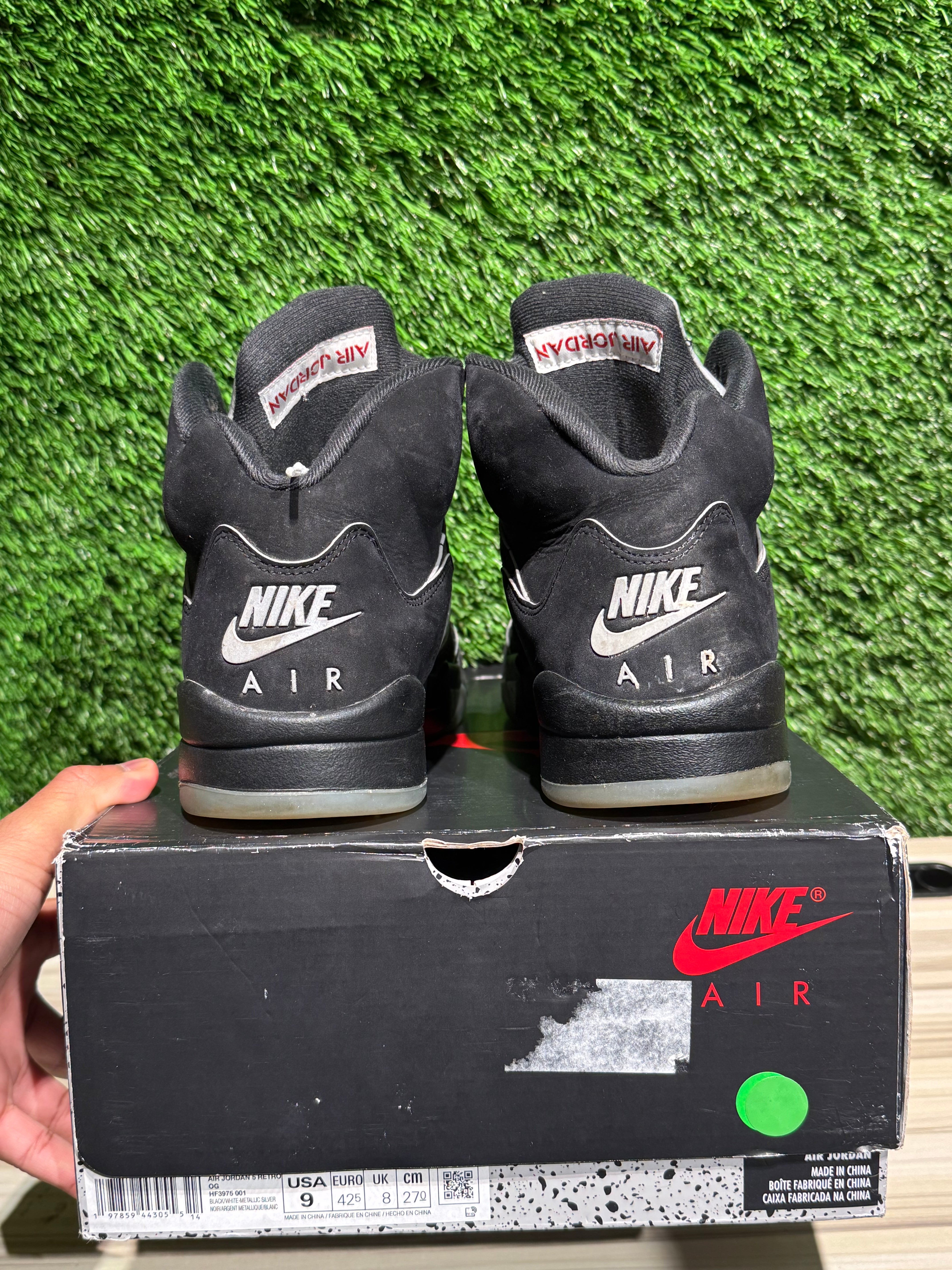 Jordan 5 Retro OG Black Metallic Reimagined Sz 9M – Sneak City