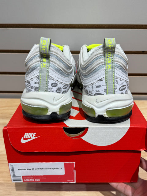 Nike Air Max 97 Volt Reflective Logo Sz 13
