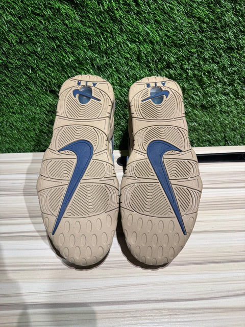 Nike Air More Uptempo 96 Limestone Valerian Blue Sz 9.5